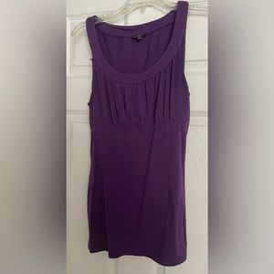 Express plum/purple sleeveless top fitted size M